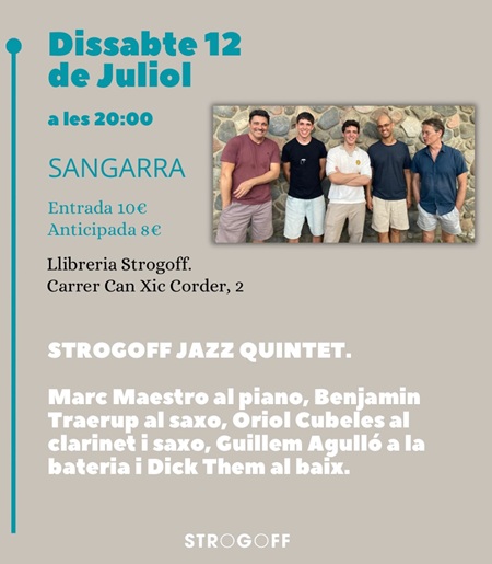 Sangarra a Strogoff: jazz amb STROGOFF JAZZ QUINTET