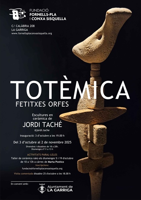 Affiche de l'exposition Totémisme, fétiches orphelins de Jordi Taché