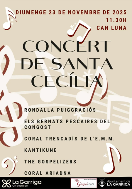 Poster for the Santa Cecília Concert 2025