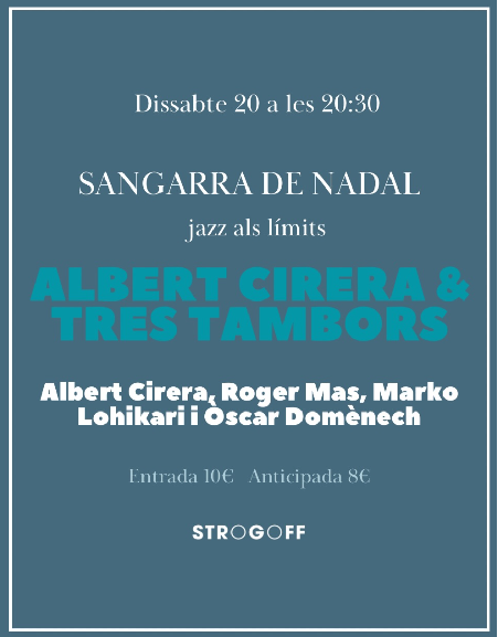 Poster Sangarra Albert Cirera & Tres Tambors