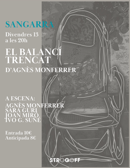 Affiche Sangarra avec Agnès Monferrer