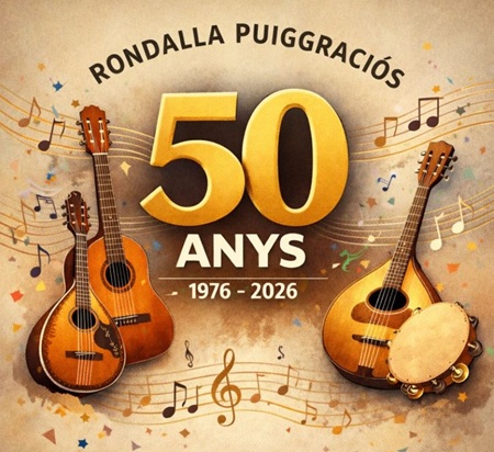 Cartell 50è aniversari de la Rondalla del Puiggraciós