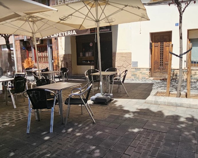 Vista de la terrassa del restaurant