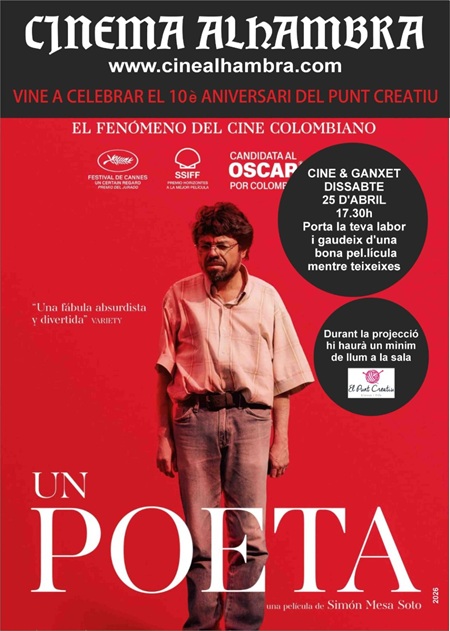 Cartel 'Un poeta', cine & ganchillo