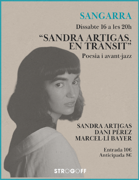 Cartell Sangarra 'Sandra Artigas, en trànsit'