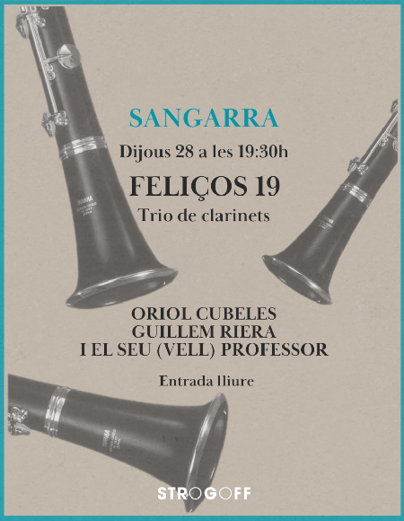 Cartell Sangarra 'Feliços 19'