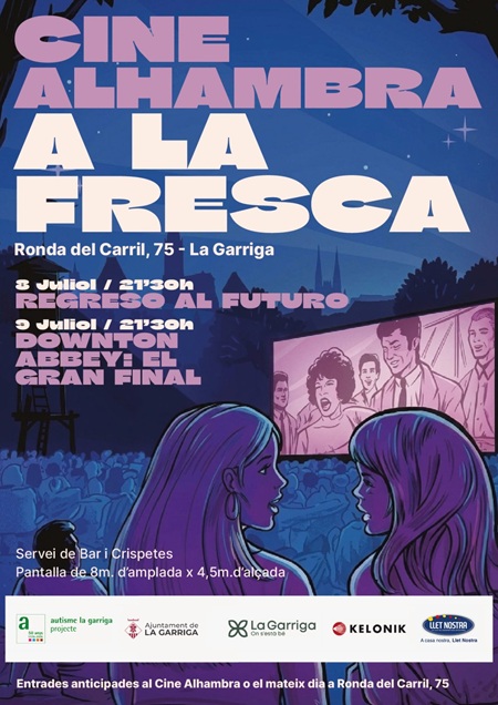 Cartel Cine Alhambra al aire libre
