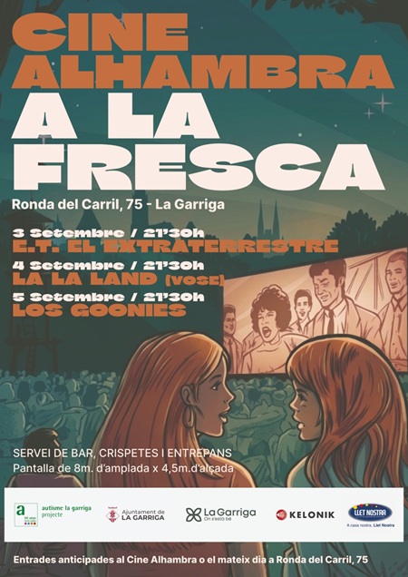 Cartel Cine Alhambra al aire libre