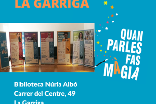 Cartell de la inauguració de l'exposició 'Quan parles fas màgia'