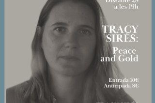 Cartell SANGARRA 'Peace and gold' amb Tracy Sirés