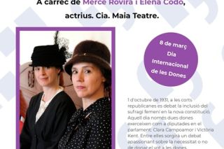 Cartel teatro-debate escénico en la Biblioteca Núria Albó