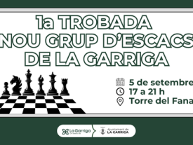 Poster &quot;1st meeting of the chess group&quot;