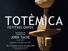 Affiche de l'exposition Totémisme, fétiches orphelins de Jordi Taché
