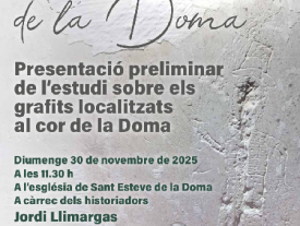 Poster Presentation of the preliminary study of the graffiti of La Doma