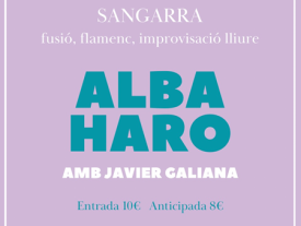 Cartell Sangarra Alba Haro amb Javier Galiana