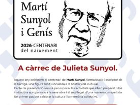 Cartell de la presentació dels actes del centenari Sunyol