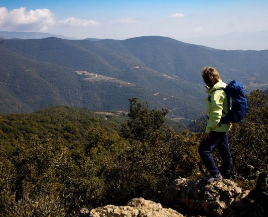 View of Montseny from Roca Centella