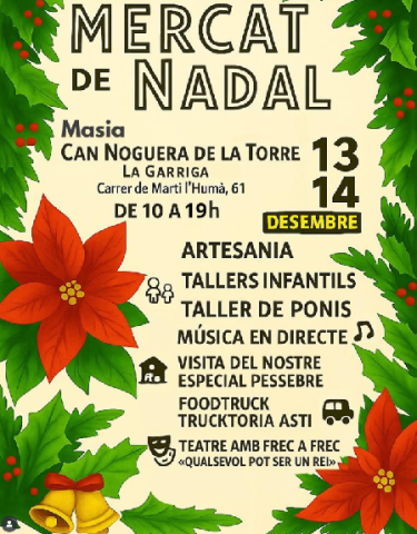 Cartell Mercat de Nadal Can Noguera de la Torre