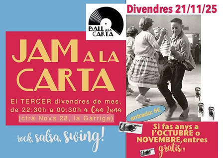 Cartell Jam a la Carta desembre