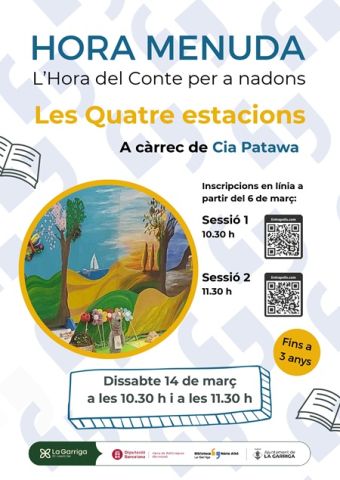 Cartell de l'hora menuda març 2026