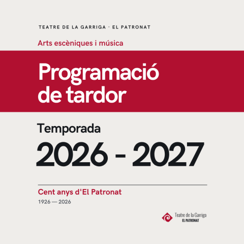 Portada nova programació de tardor - Temporada 2026-2027
