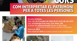 Cartell curs interpretació del Patrimoni