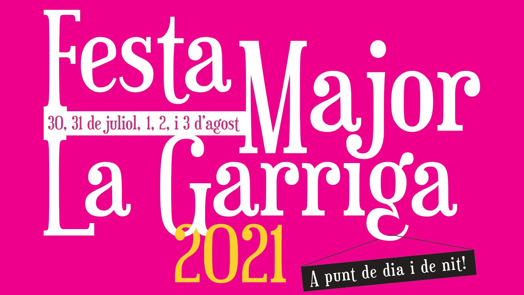 Cartell Festa Major de la Garriga 2021