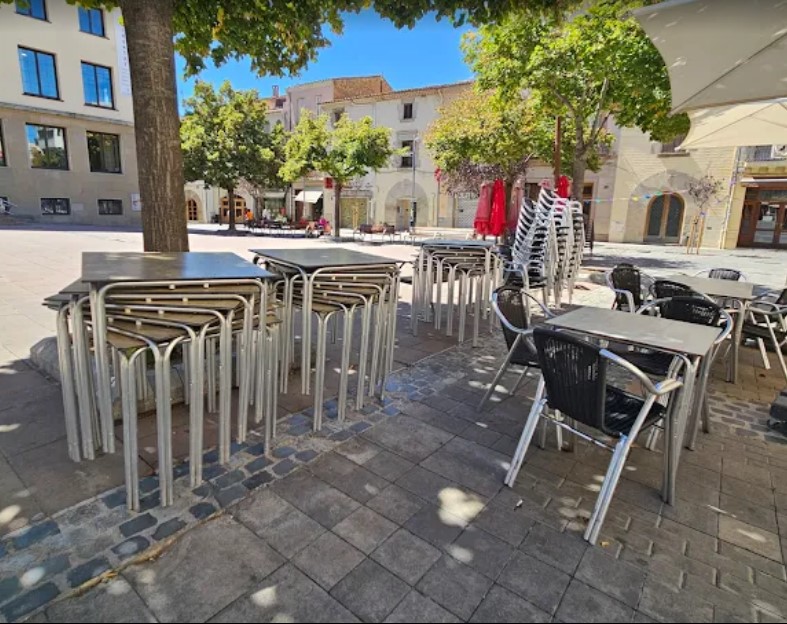 Vista de la terrassa del restaurant