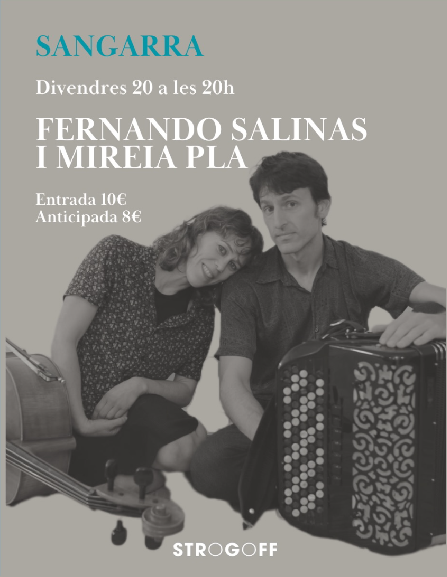 Cartell Sangarra amb Fernando Salinas i Mireia Pla