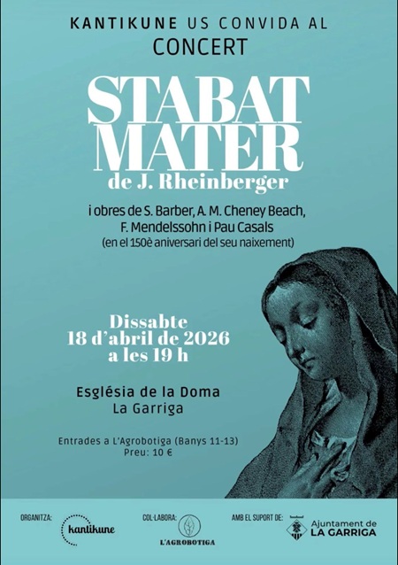Cartell concert de Kantikune STABAT MATER