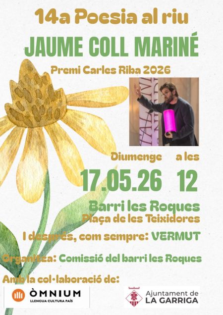 Cartell de la 14a poesia al riu