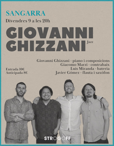 Cartel Sangarra Giovanni Ghizzani jazz