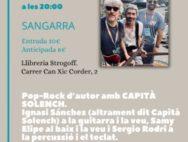 Sangarra a Strogoff: Pop-Rock d’autor amb CAPITÀ SOLENCH