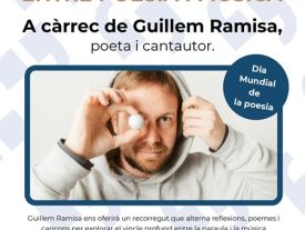 Cartell xerrada-concert pel Dia Mundial de la poesia