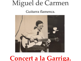 Cartell concert Miguel de Carmen