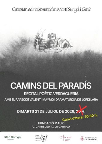 Cartell Camins del paradís