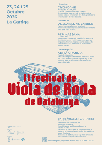 Programa II Festival de viola de roda de Catalunya
