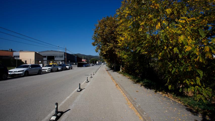 Carril bici al sender de Rosanes