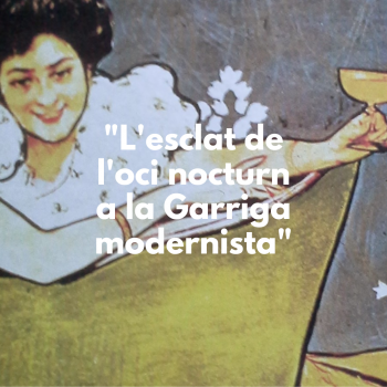 ilustración demujer modernista en situación de ocio